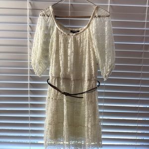 Cream lace dress